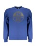 Bluză bărbați cu decolteu la baza g&acirc;tului și imprimeu cu logo, Albastru &icirc;nchis, S, 2XL, L, M, XL