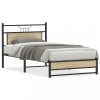 VidaXL Cadru pat fără saltea, stejar sonoma 100x190 cm lemn prelucrat 4106956