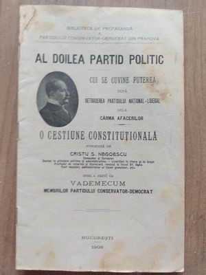 Al doilea partid politic Cristu S.Negoescu foto