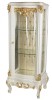 Vitrina Rococo Lemn Masiv Alb Alama, Stil Sec. XVIII, 130x53x43cm, Antichitate, Mobilier de Lux, Decor Living