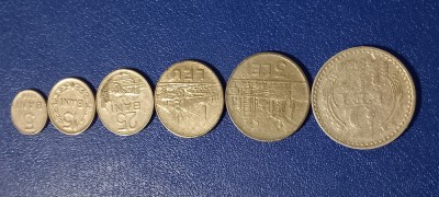 Set 6 Monede Republica Socialista Romania 1966 -1978 foto