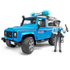 Masina de politie Land Rover Defender politist cu accesorii - Bruder foto