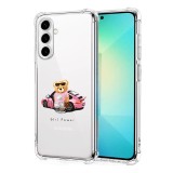 Husa antisoc pentru samsung galaxy s25 plus, airbag pro, transparent, girl power