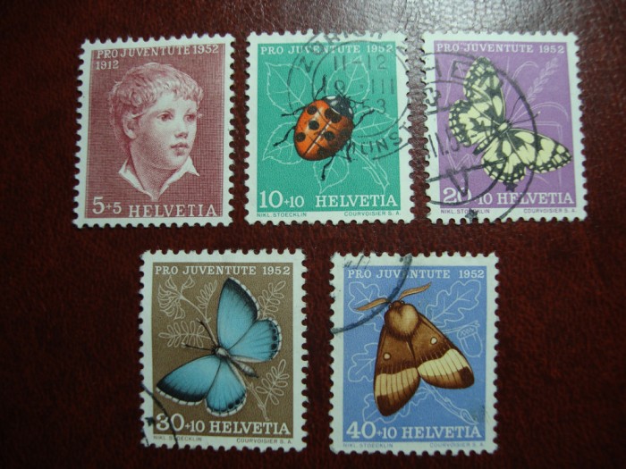 ELVETIA 1952 SERIE PRO JUVENTUTE
