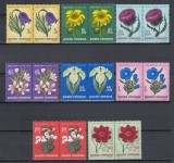 ROMANIA 1970 LP 719 FLORI DE STEPA PERECHE SERII MNH