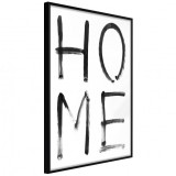 Cumpara ieftin Poster - Simply Home (Vertical), cu Ramă neagră, 30x45 cm