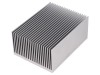 Radiator extrudat cu aripioare naturale 100mm x 75mm AL