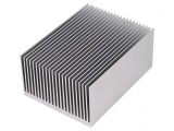 Radiator extrudat cu aripioare naturale 100mm x 75mm AL