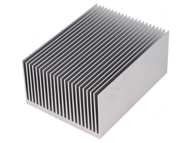 Radiator extrudat cu aripioare naturale 100mm x 75mm AL