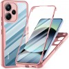 Husa pentru Xiaomi Redmi Note 14 4G (Standard), Techsuit, ColorVerse 360, Roz