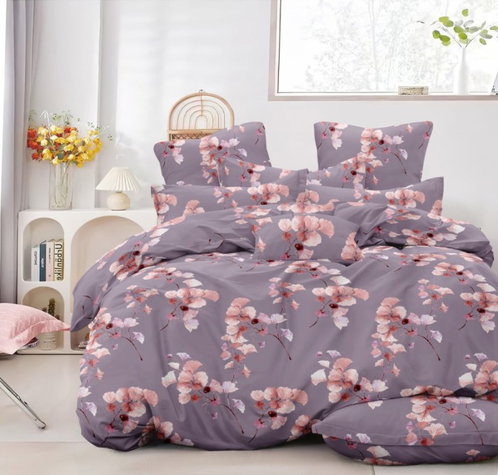 Set pat dublu din microsatin Arlette
