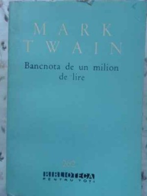 BANCNOTA DE UN MILION DE LIRE-MARK TWAIN-231489 foto