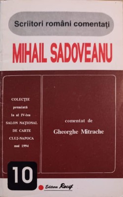 MIHAIL SADOVEANU COMENTAT-GHEORGHE MITRACHE-227634 foto