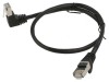 Patch Cord F/UTP Cat 5e Negru 0,5m Ecranat, Goobay
