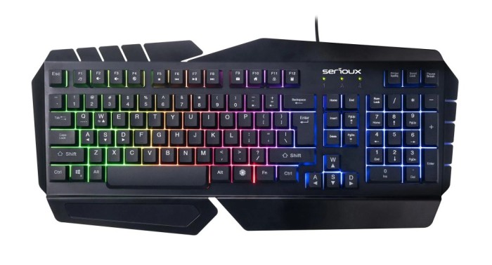 Tastatura gamig Serioux Andor, 104 taste, 19 taste Anti-ghosting ,