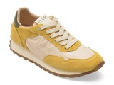 Cumpara ieftin Pantofi sport FLAVIA PASSINI galbeni, 21285, din material textil si piele naturala