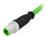 Conector M12 tată 4 pini drept D-Ethernet cablu 0,5m HARTING