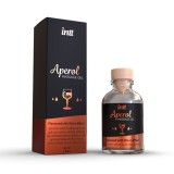 Gel Masaj si Lubrifiant 2 in 1 Intt Aperol Spritz, Efect Incalzire, 30 ml, Fara Zahar