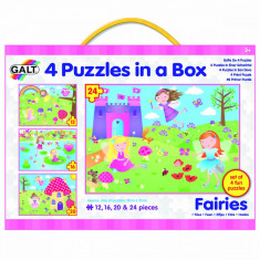 Set 4 puzzle-uri Zane (12, 16, 20 24 piese) PlayLearn Toys foto