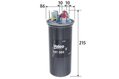 VALEO 587069 filtru combustibil foto