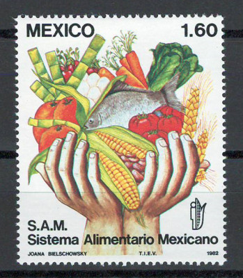 Mexic 1982 MNH - Sistemul alimentar mexican, nestampilat foto
