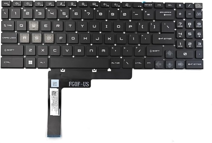 Tastatura Laptop Gaming, MSI, Vector GP78HX 13VH, 13VI, 13VIG, 13VF, 13VG, MS-17S1, MS-17S2