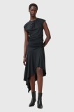 AllSaints fustă ANNALIE culoarea negru, midi, evazați, W078RC