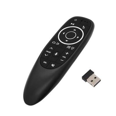 Telecomanda G10S Pro Airmouse, Cu senzor de miscare, LED, Negru foto