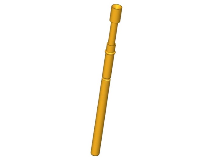Ac de Testare 4mm, 5A, aurit