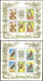 Rusia 1995 - Păsări, serie minicoli neuzate