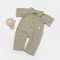 Salopeta cu maneca scurta si nasturei Sheep, 100% bumbac - Verde, BabyCosy (Marime: 18-24 Luni)