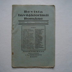 Revista Invatatorimii Romane, anul XXVIII, nr. 7-8, septembrie-octombrie 1928