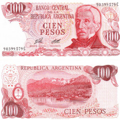 Argentina 100 Pesos 1977 P-302b UNC