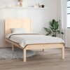 Gossi cadru de pat fara saltea, 90x200 cm, lemn masiv pin