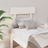 Tăblie de pat, alb, 93,5x3x81 cm, lemn masiv de pin, vidaXL