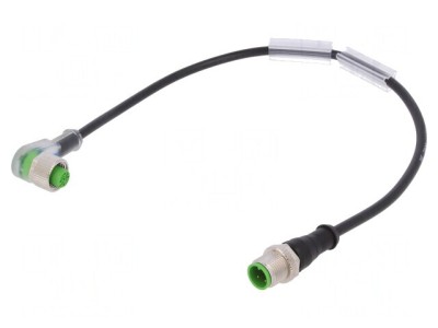 Cablu de conectare M12 300mm 4A PVC IP67 24VDC foto