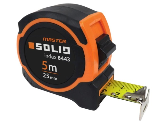 Ruletă SOLID TOOLS 5m x 25mm cod 6443 - Metru de măsură precis