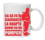 Cana alba personalizata &quot;ca sa fii in siguranta&quot;, INOVATIX&reg;. 330ml, Oem