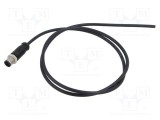 Conector M12 mufă tată drept aurit 5 PIN AMPHENOL