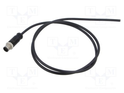 Conector M12 mufă tată drept aurit 5 PIN AMPHENOL foto