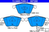 ATE 13.0460-7200.2 set placute frana,frana disc