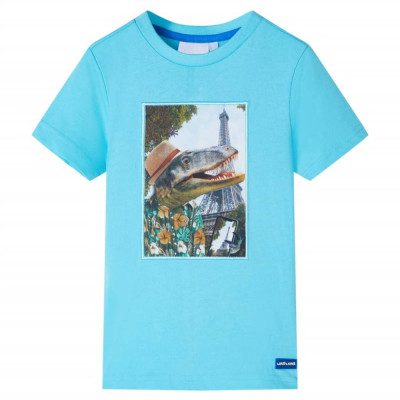 Tricou pentru copii, albastru verzui, 92 foto