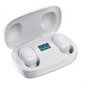 Casti Bluetooth MRG L-TWS-T10S, In-Ear, Display, Alb, Auto Pairing, Autonomie 4h, Cutie Incarcare