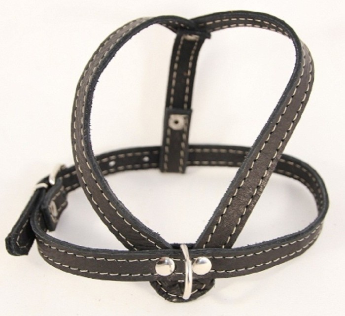 Ham piele reglabil 33 &ndash; 43 cm Nr 0 negru