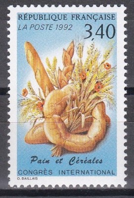 Franta 1992 - Congresul Internațional al P&amp;acirc;inii și Cerealelor, MNH foto