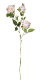 Trandafir artificial alb roz 72 cm
