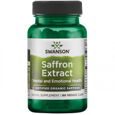 Saffron Extract 30 miligrame 60 capsule Swanson foto