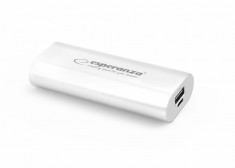 Acumulator extern Esperanza EMP105W Power Bank Hadron 4400 mAh white foto