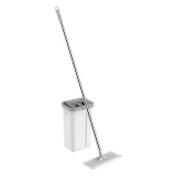 Cumpara ieftin Galeata cu mop New Clean Teesa, 5.7 l, 2 cuve, rezerve incluse, Alb/Gri, ESPERANZA