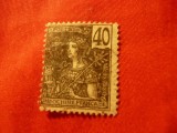 Timbru Indochina Colonie Franceza 1904 ,val.40C negru stampilat